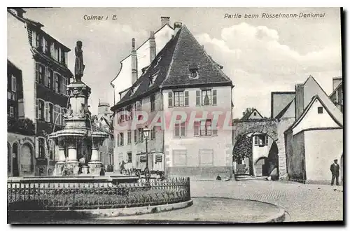 Cartes postales Colmar I E partie beim Rosseimann Denkmal