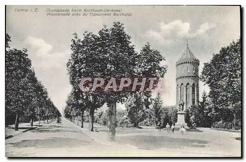 Cartes postales Colmar I E Promenade pres du Monument Bartholdi