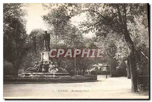 Cartes postales Colmar Monument Bruat