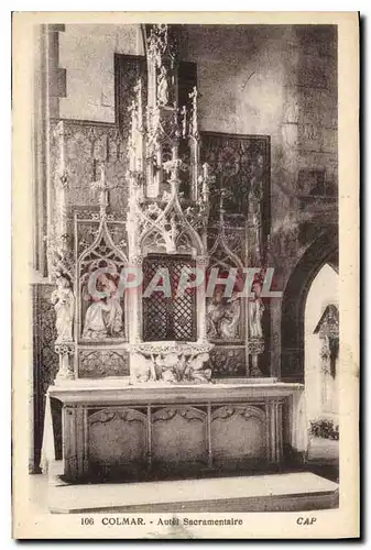 Cartes postales Colmar Autel Sacramentaire