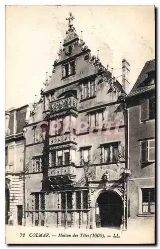 Cartes postales Colmar Maison des Tetes