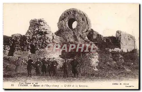 Cartes postales Thann les Ruines d'Engelsbourg L'Oeil de la Sorciere