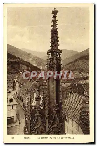 Ansichtskarte AK Thann le Chapiteau de la Cathedrale