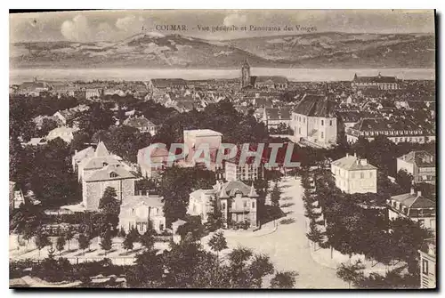 Ansichtskarte AK Colmar Vue generale et Panorama des Vosges