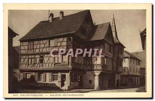 Ansichtskarte AK Kaysersberg Maison Renaissance