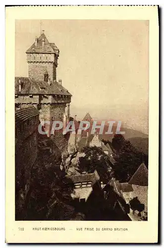 Ansichtskarte AK Haut Koenigsbourg Vue prise du Grand Bastion