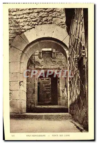 Cartes postales Haut Koenigsbourg Porte des Lions