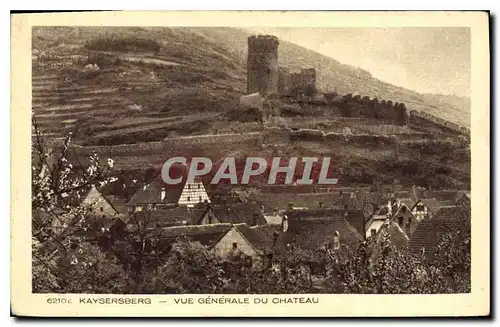 Cartes postales Kaysersberg Vue generale du Chateau