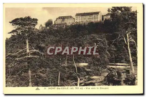 Cartes postales Mont Ste Odile Vue vers le Couvent