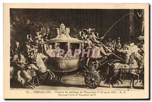 Cartes postales Versailles Voiture de Mariage de Napoleon I