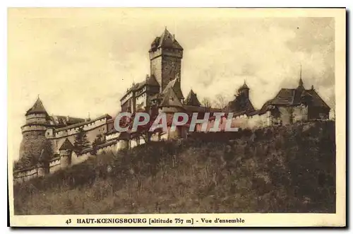 Cartes postales Haut Koenigsbourg Vue d'ensemble