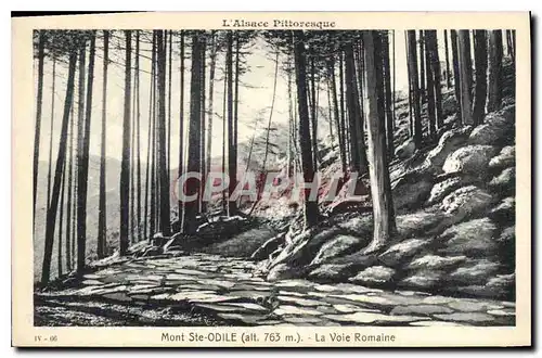 Cartes postales l'Alsace Pittoresque Mont Ste Odile La Voie Romaine