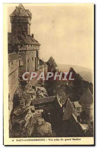 Cartes postales Haut Koenigsbourg Vue prise du grand Bastion