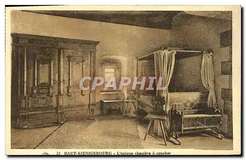 Cartes postales Haut Koenigsbourg l'unique chambre a coucher