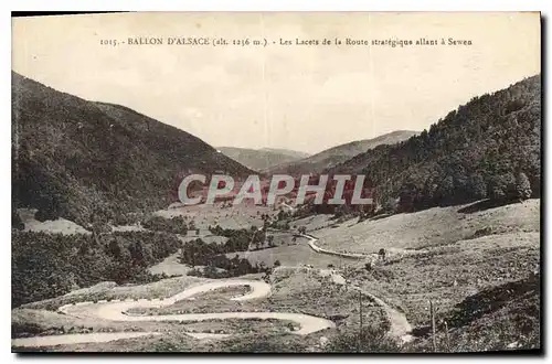 Cartes postales Ballon d'alsace Les Locets de la Route strategique allant a Sewen