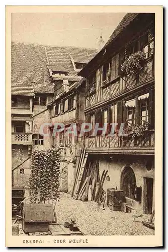 Cartes postales Obernai Cour Woefle