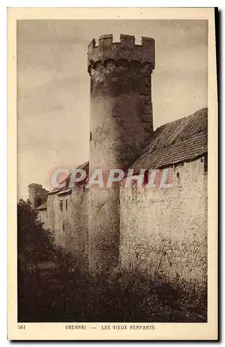 Ansichtskarte AK Obernai Les Vieux Remparts