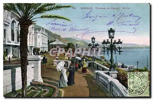 Cartes postales Monaco Terrasses du Casino