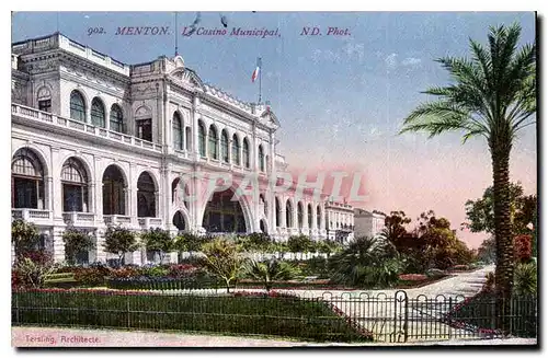 Cartes postales Menton Le Casino Municipal