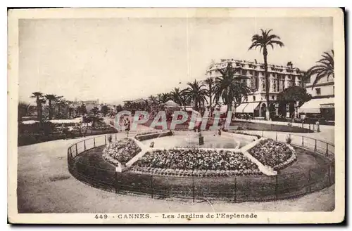 Ansichtskarte AK Cannes Les Jardins de l'Esplanade