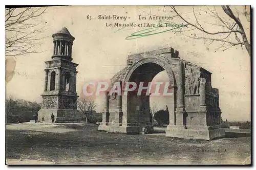 Cartes postales Saint Remy Les Antiquites Le Mausolle et l'Arc de Triomphe