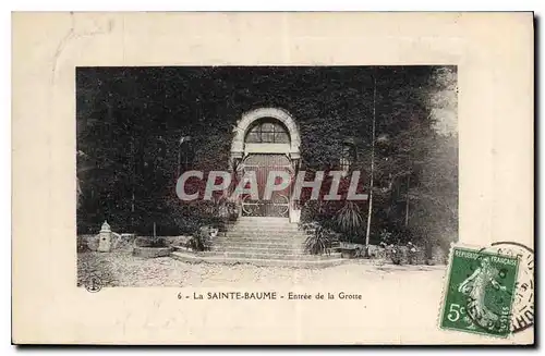 Cartes postales La Sainte Baume Entree de la Grotte