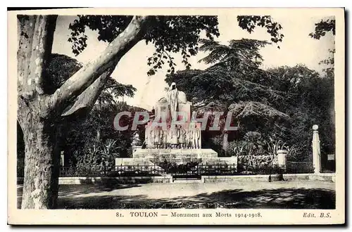 Ansichtskarte AK Toulon Monument aux Morts