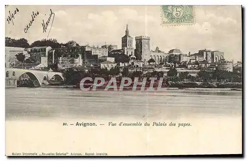 Cartes postales Avignon Vue d'ensemble du Palais des papes