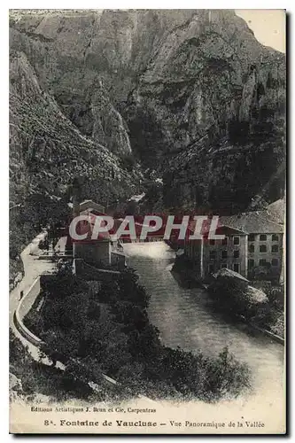 Cartes postales Fontaine de Vaucluse Vue Panoramique de la Vallee