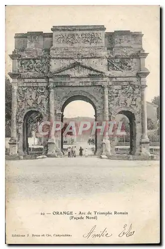 Cartes postales Orange Arc de Triophe Romain Facade Nord