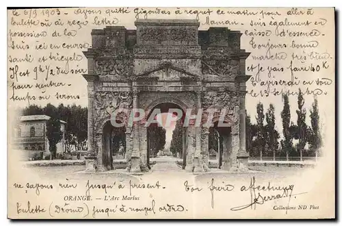 Cartes postales Orange L'Arc Marius