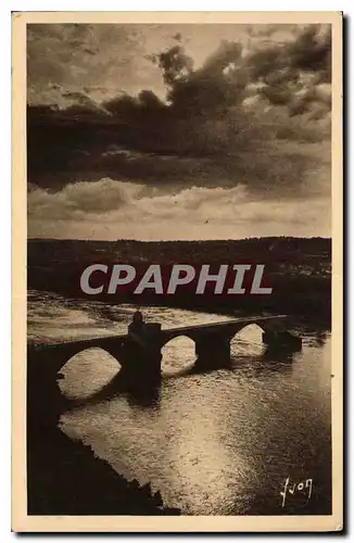 Cartes postales Avignon Vaucluse Crepuscule sur le pont St Benezet et le Rhone