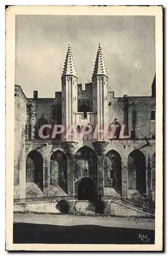 Ansichtskarte AK Avignon Palais des Papes Entree principale avec les echauguettes