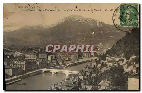 Ansichtskarte AK Le Dauphine Grenoble Vue Generale cote du Cours et le Moucherotte