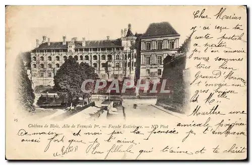 Cartes postales Chateau de Blois Aile Francois I Facade Exterieure