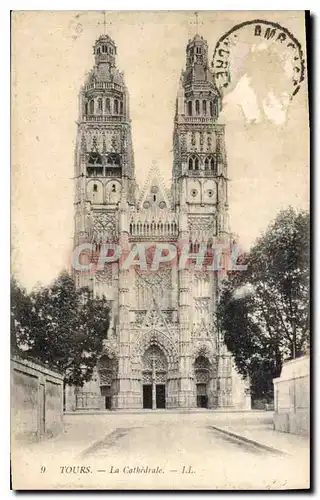 Cartes postales Tours La Cathedrale