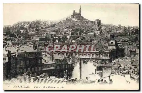 Ansichtskarte AK Marseille Vue a Vol d'Oiseau