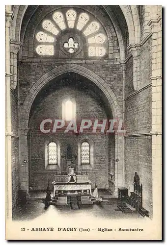Cartes postales Abbaye d'Acey Jura Eglise Sanctuaire