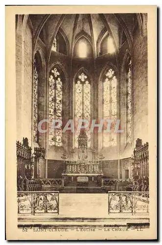 Cartes postales Saint Claude l'Eglise Le Choeur