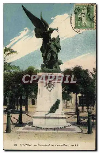 Cartes postales Roanne Monument des Combaitants