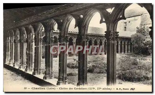 Cartes postales Charlieu Loire Cloitre des Cordeliers