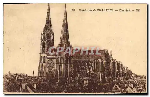 Ansichtskarte AK Cathedrale de Chartres Cote Sud