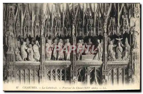 Cartes postales Chartres La Cathedrale Poiurtiour de Chour