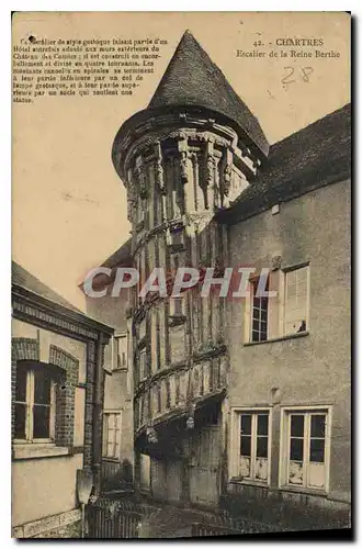 Ansichtskarte AK Chartres Escalier de la Reine berthe