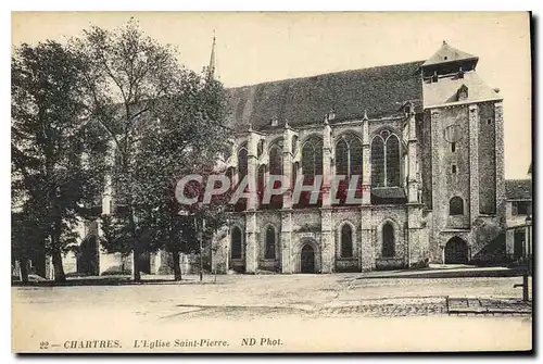 Ansichtskarte AK Chartres l'Eglise Saint Pierre