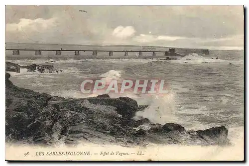 Cartes postales Les Sables d'Olonne Effet de Vagues