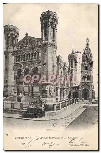 Ansichtskarte AK Fourviere l'Ancien Sanctuaire et la Basilique