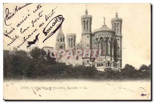 Cartes postales Lyon Notre Dame de Fourvieres Ensemble