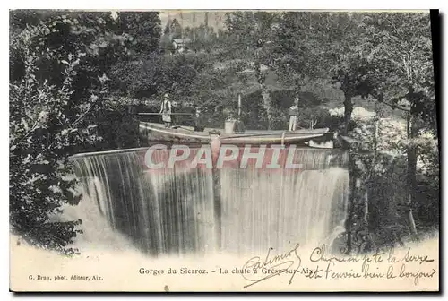 Cartes postales Georges du Sierroz La chute a Gresy sur Aix