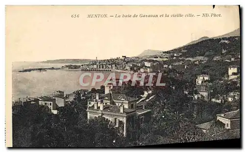 Ansichtskarte AK Menton La baie de Garavan et la vieille ville